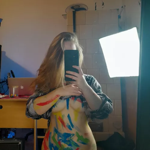 Messy underboob picture