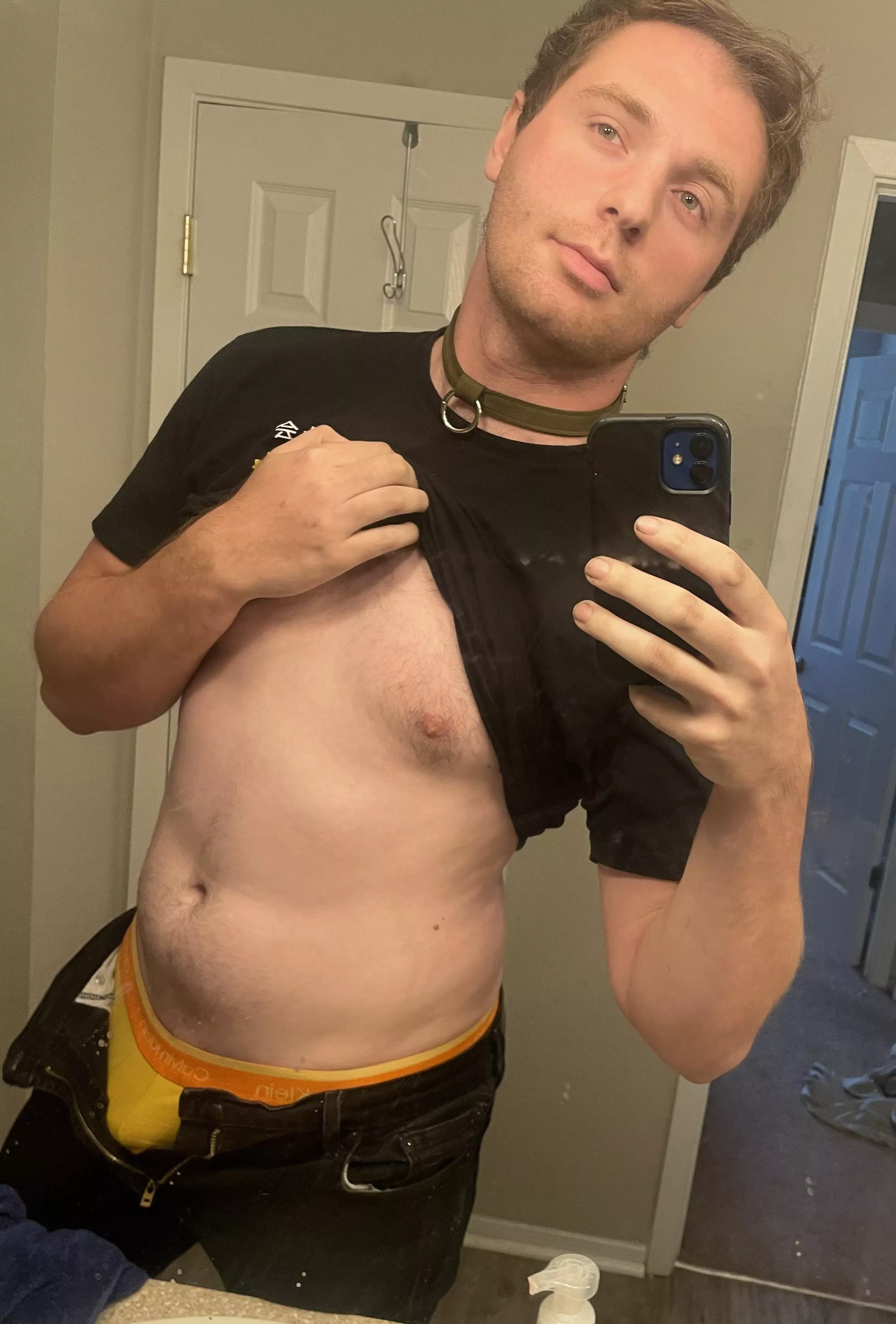 Mommy’s collared gamer boy