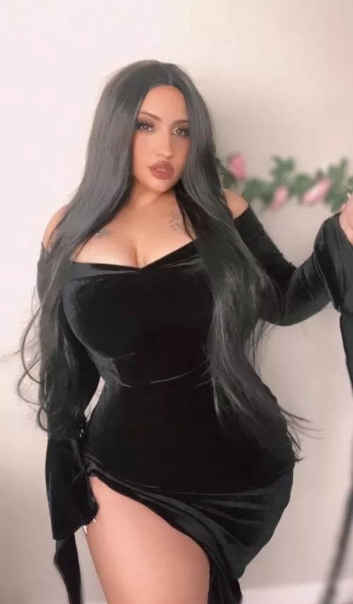 Morticia Addams by XtinaColombiana