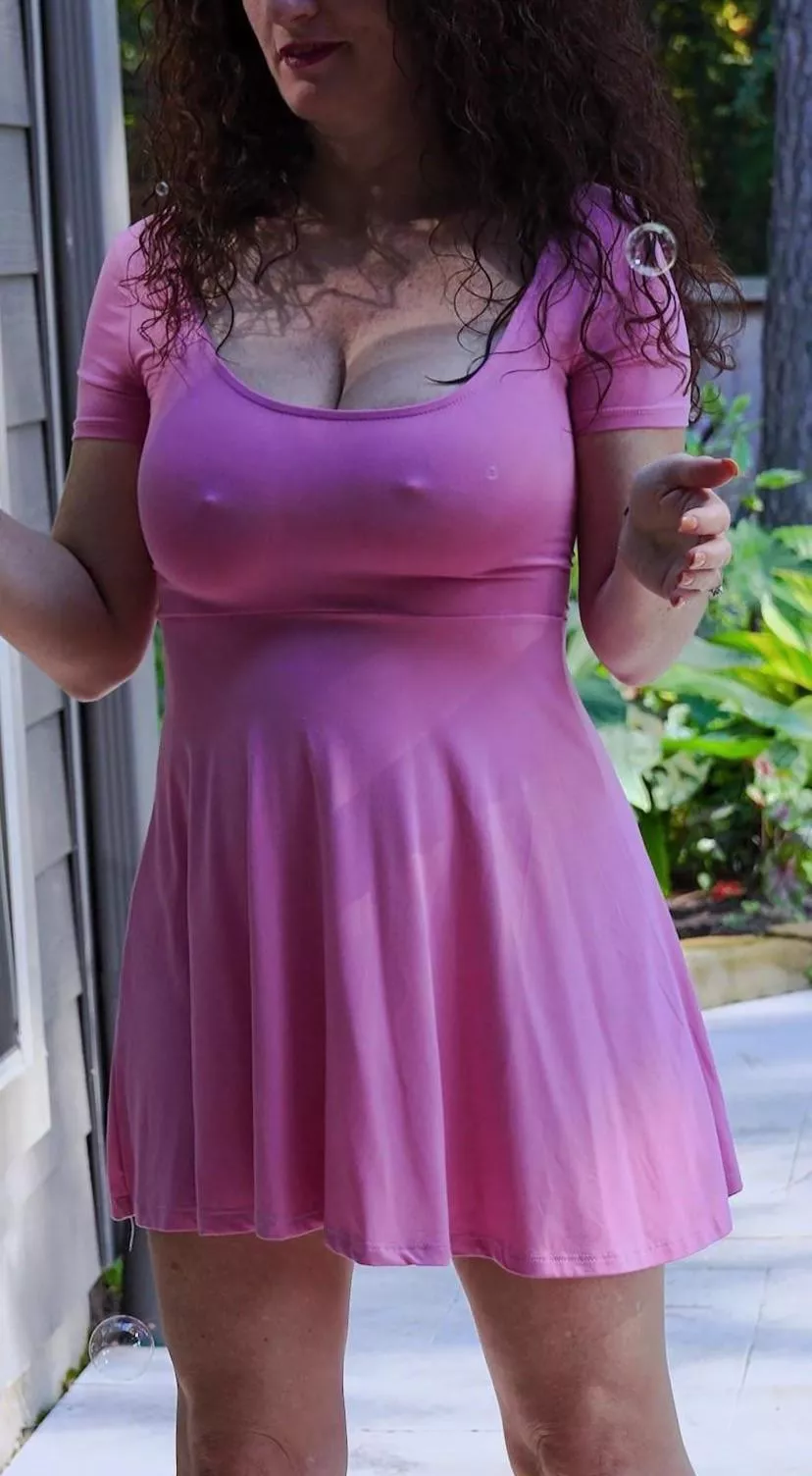 My nipples get hard when you gaze at them. They can feel it