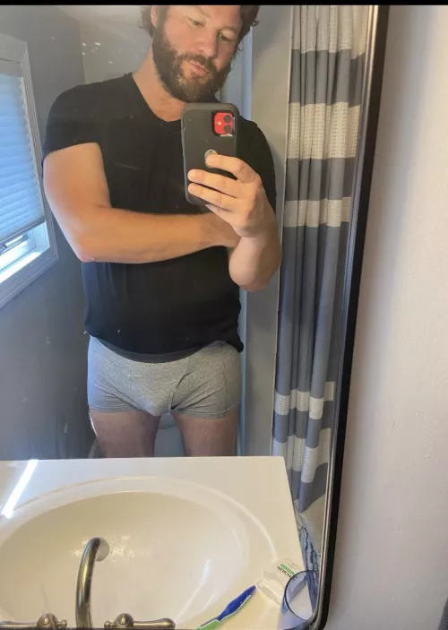 My soft cock outline