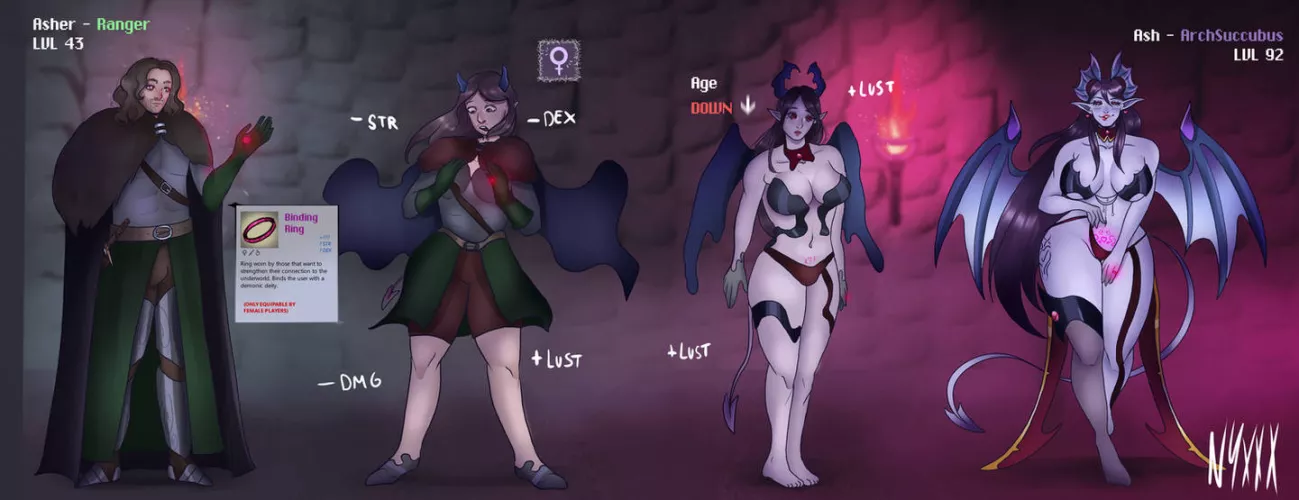 [OC] Concupiscence~ (MTF, Monster Girl, Succubus) by me