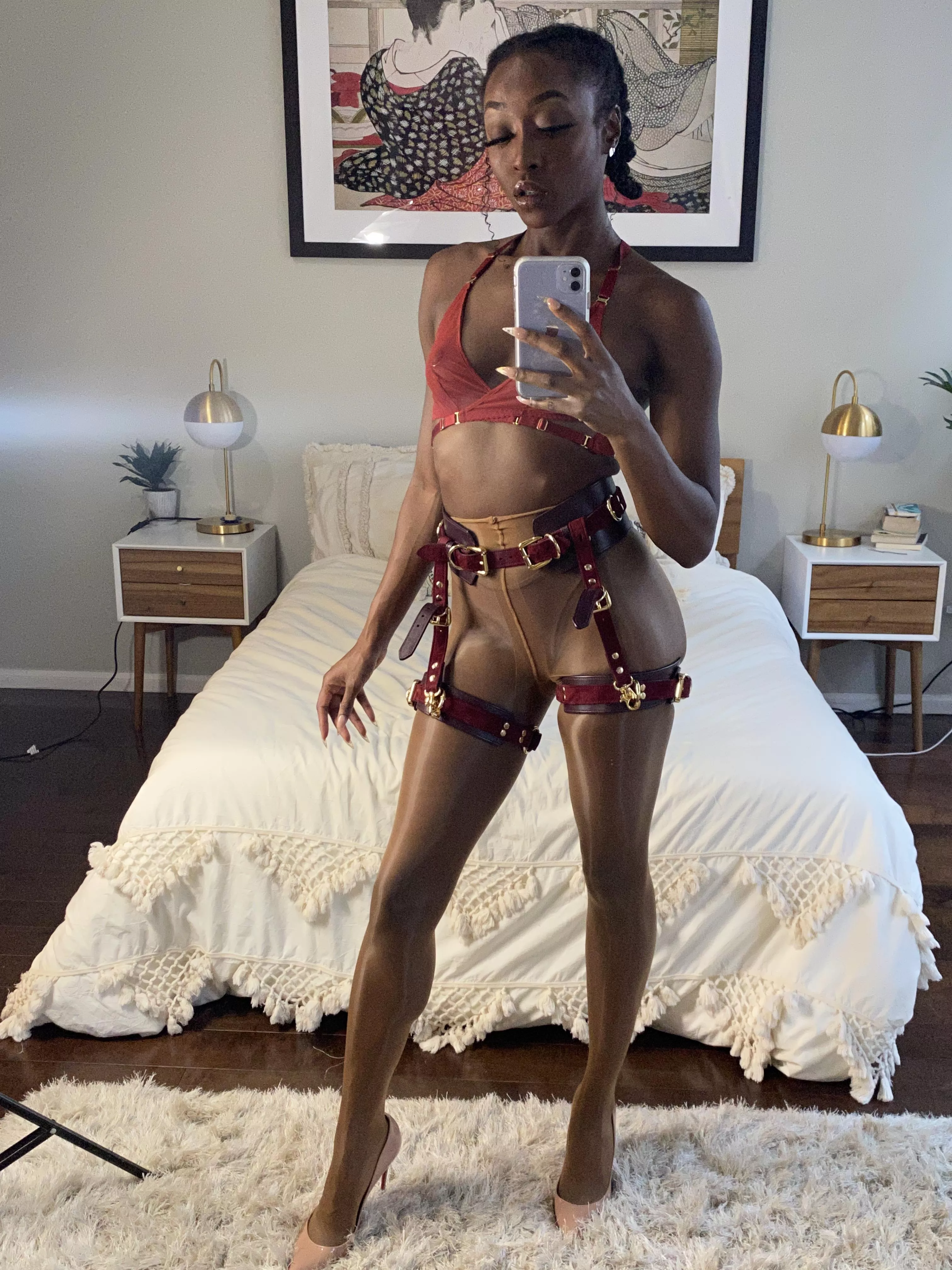 Pantyhose just pull a look together.