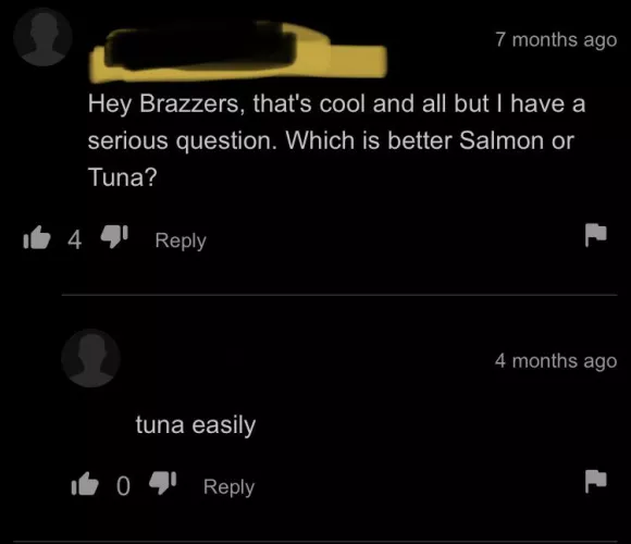Salmon or tuna?