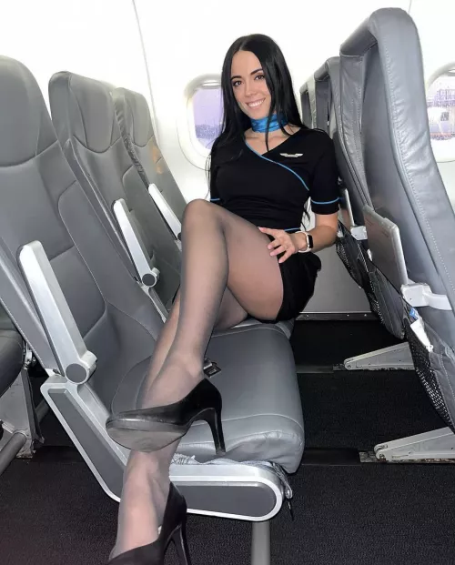 Sexy flight attendant
