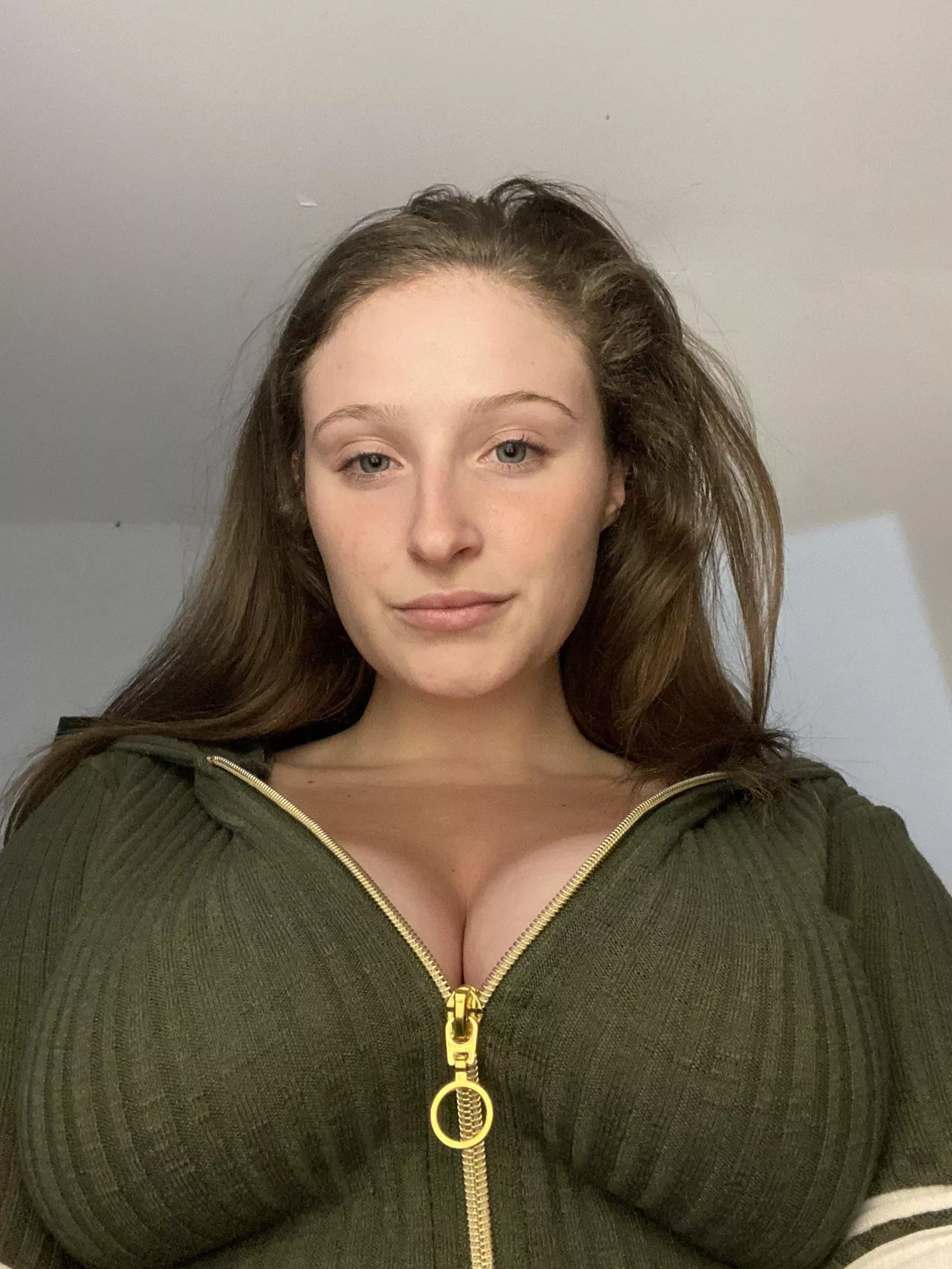 Should I put on a bra? Do you want me to unzip my jacket some more? 😏