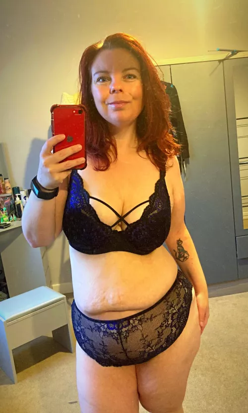 Showing off a bit of belly!