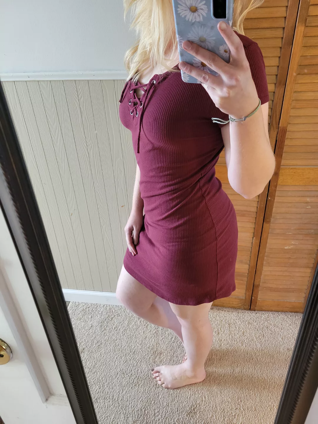 this dress might go over well at Christmas, you think?