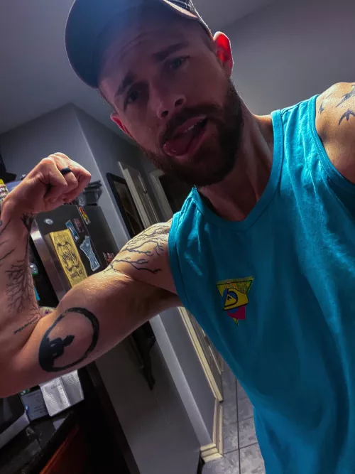 This is my official first thirst pic after starting workouts- seeing my mosquito bites turn into ant hills! Wooo!!