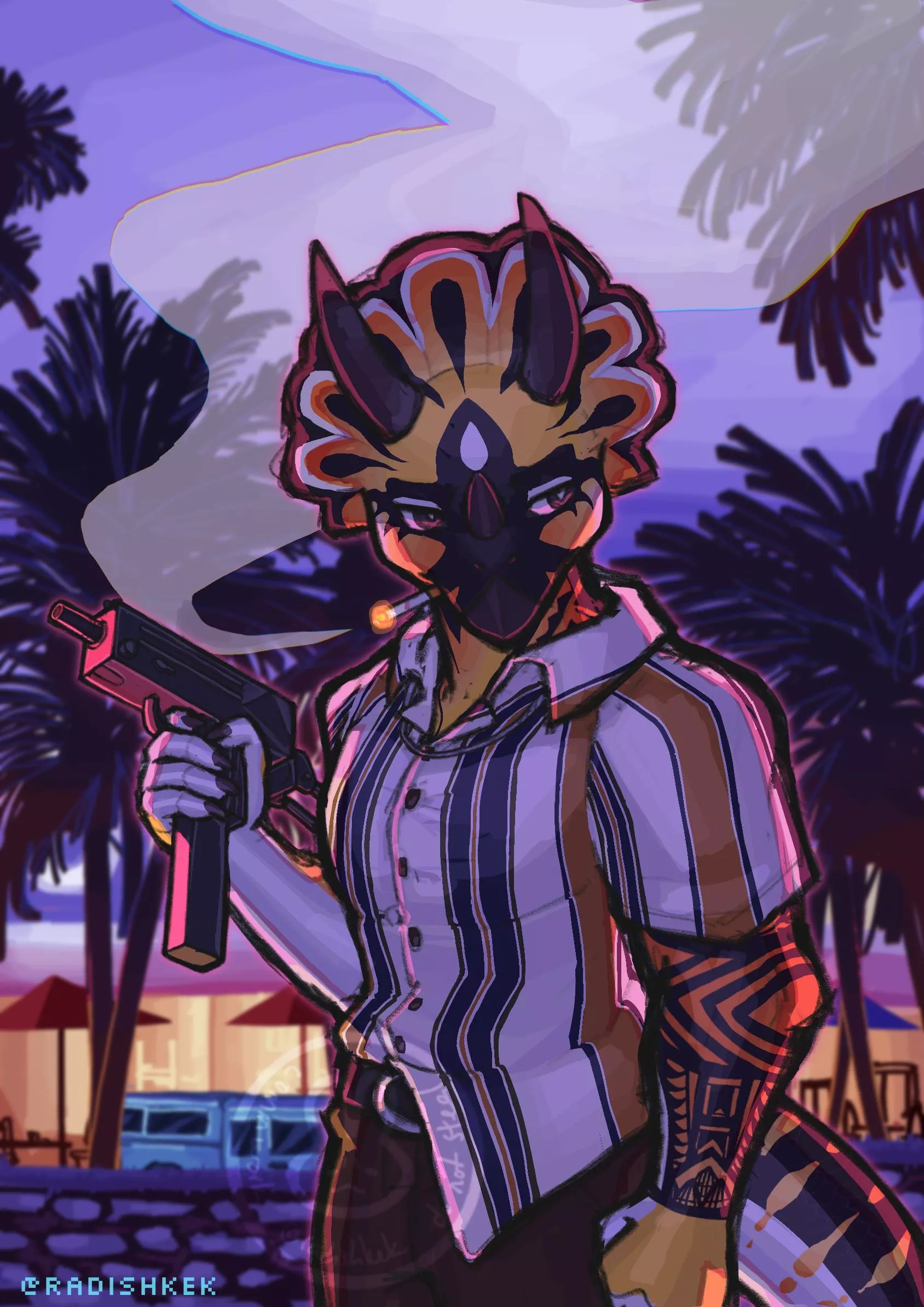 Triceratops Time! Client came back with another great idea hehe [Art by me]