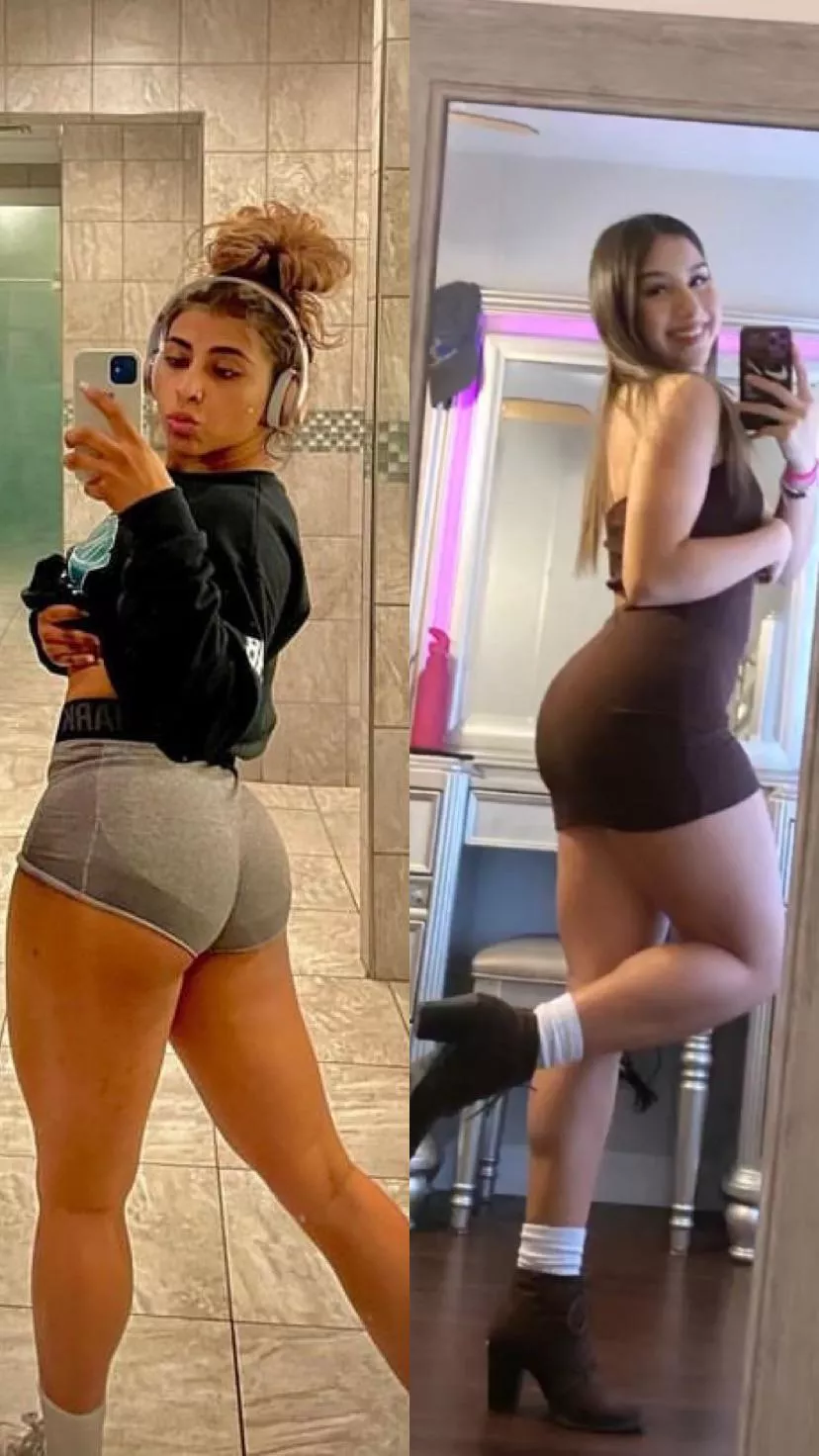 Which girl you taking to pound town and which one gets the load on her face?