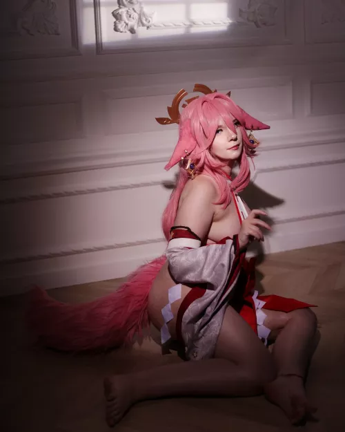 Yae Miko from Genshin Impact by Yuka-Riine