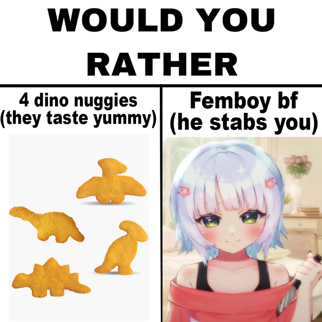 you can only choose one
