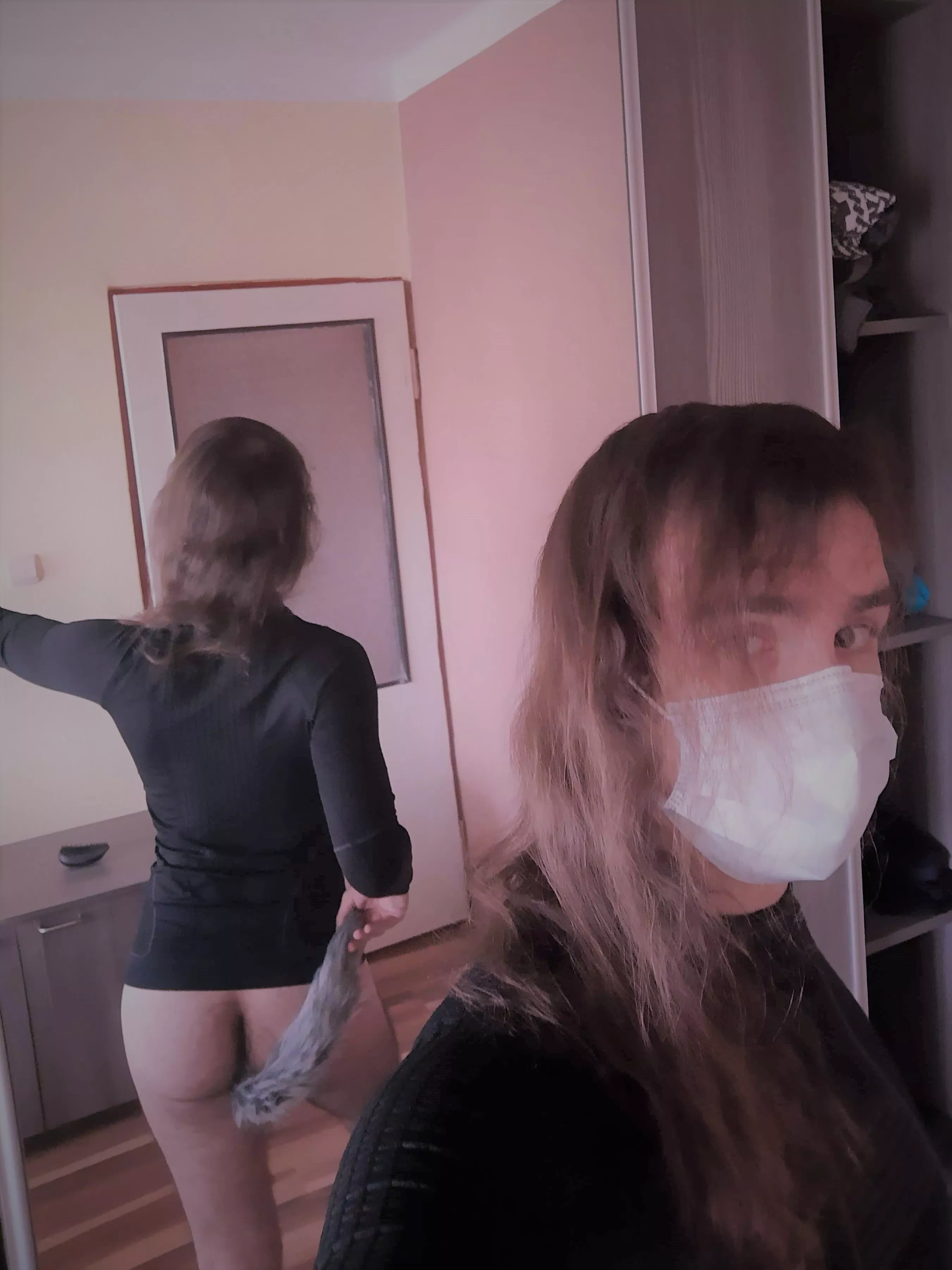 You can pet my tail... but you have to ask first