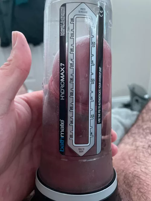 Almost at 7 inches during pump. When do you think I can stay consistently above