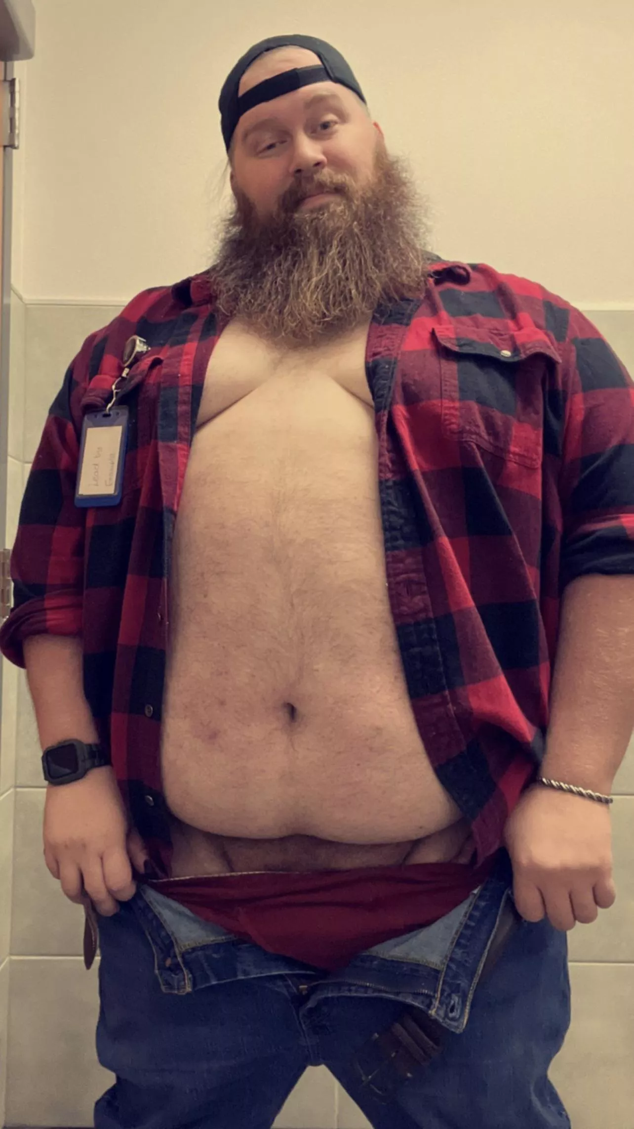 Big boys and flannel are just the perfect combo right?