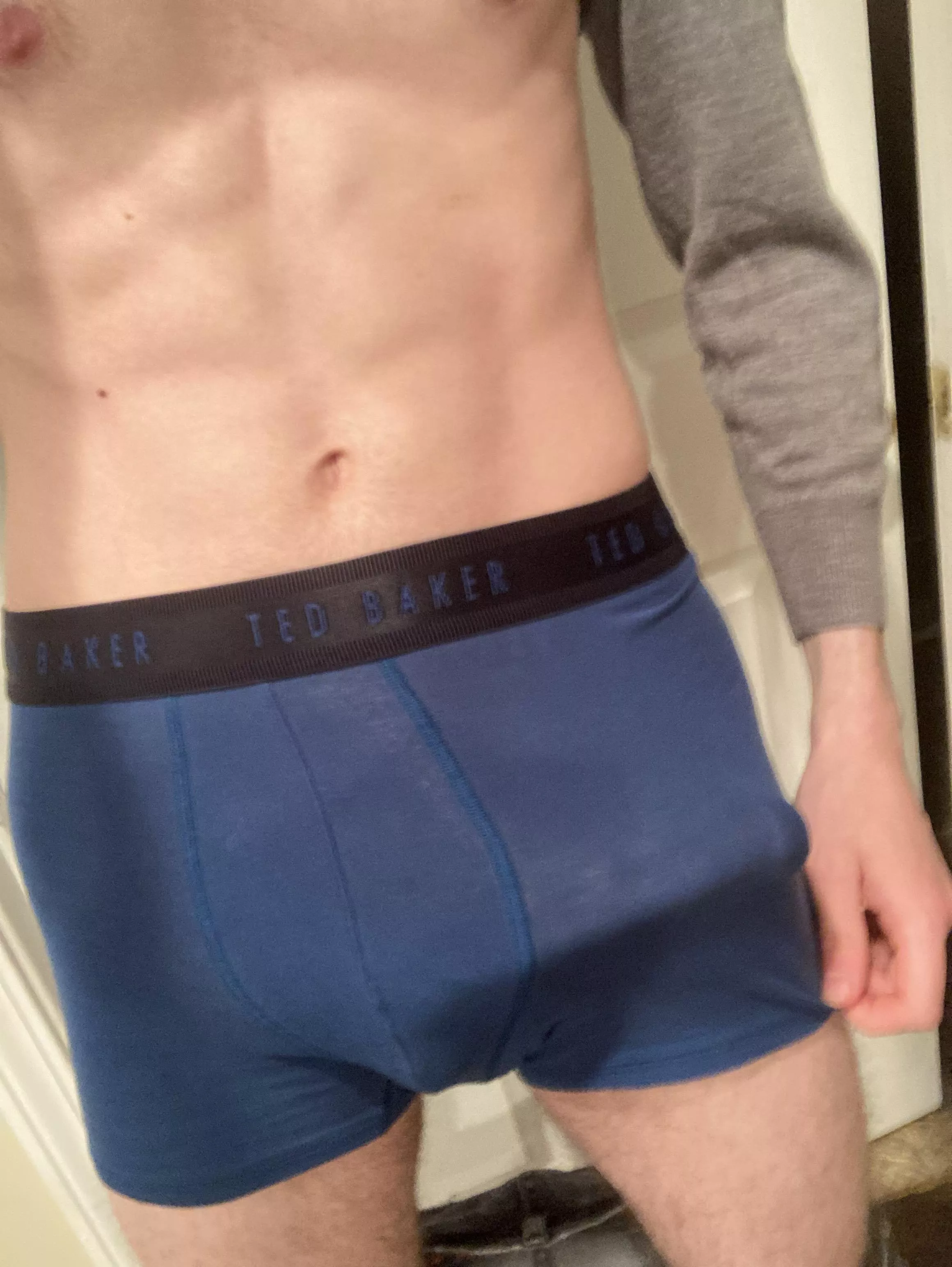 Careful now - don’t get hit in the face as you pull them down…