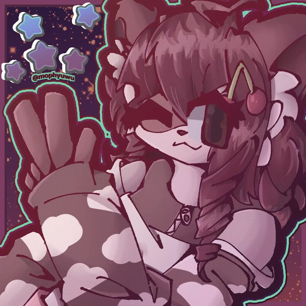 Cerise! 🤎 [art by me! @mophyuwu on twitter :o ]