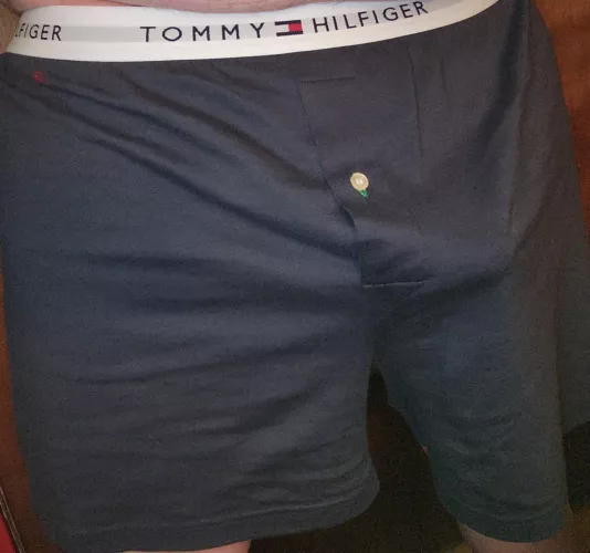 Dark Blue TH Knit Boxers