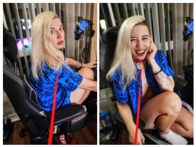 [F] POV you tug my leash to get my attention while i'm playing Overwatch