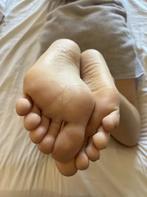 fresh from the shower but can you help me get them dirty again?