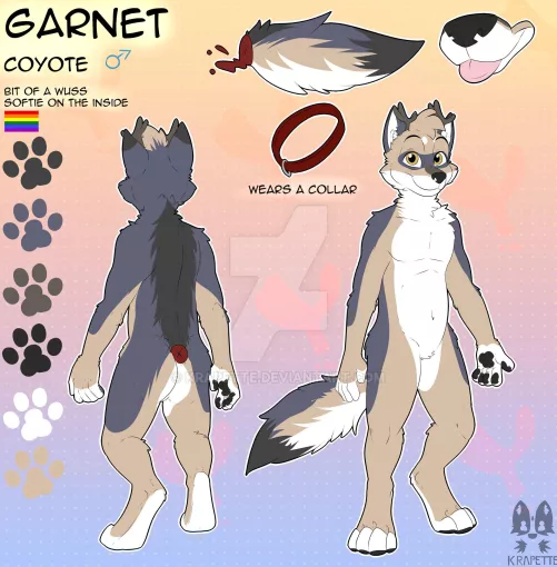 Garnet reference sheet [COMMISSION] (by Krapette)
