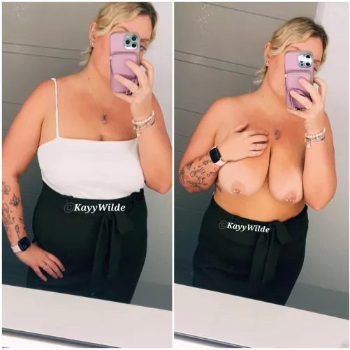 Getting topless at work just for you!! 😘