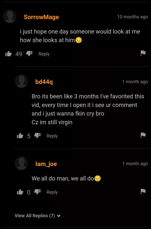 I came here to fap but now i just wanna be loved