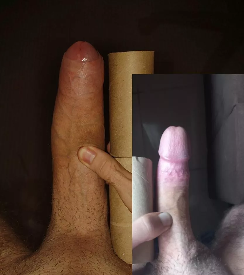 I challenged u/alexs1108 to a cock compare and brutally lost against his gigantic dick