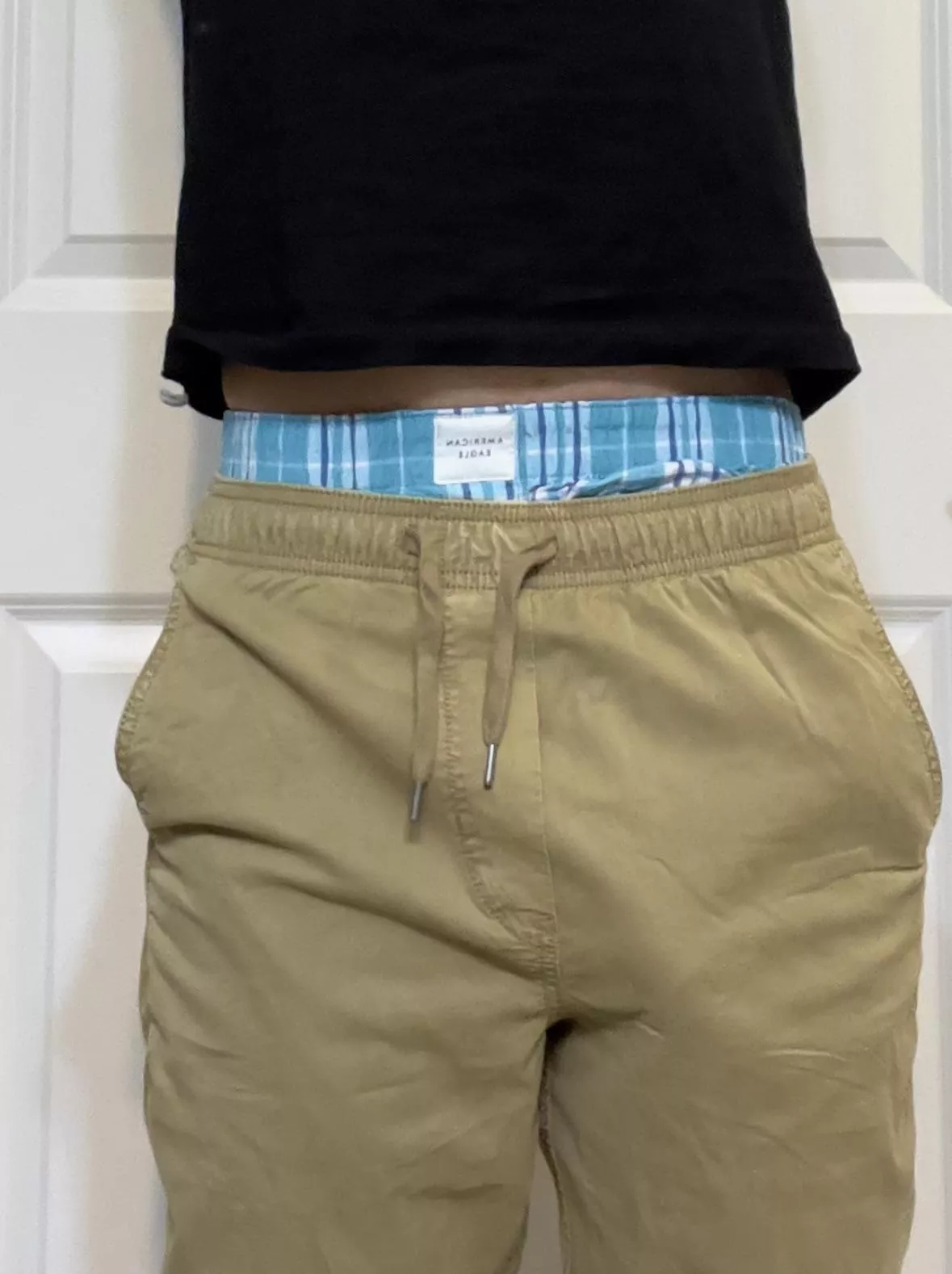 I find it so hot when I stretch and everyone can see that I only wear boxer shorts