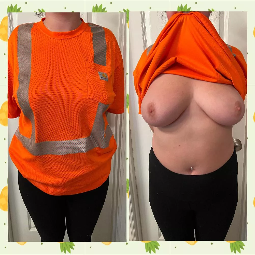 I see you looking at me at the job site;) I bet you didn’t know these were under my shirt though!