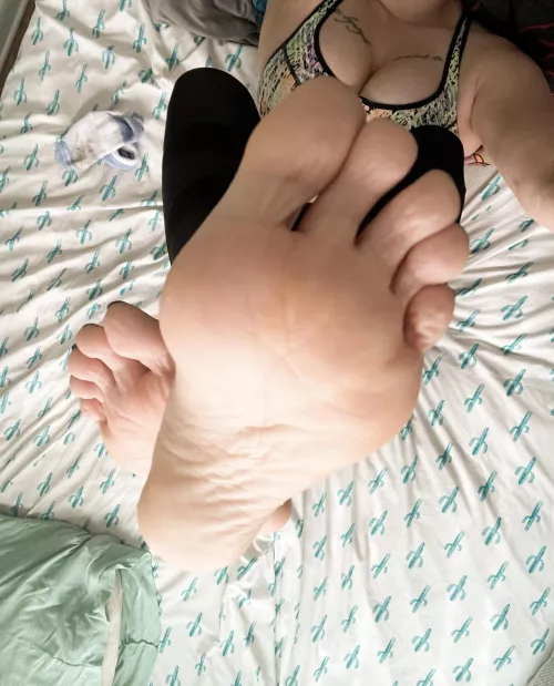 I want to shove my feet into your mouth, open wide 😏