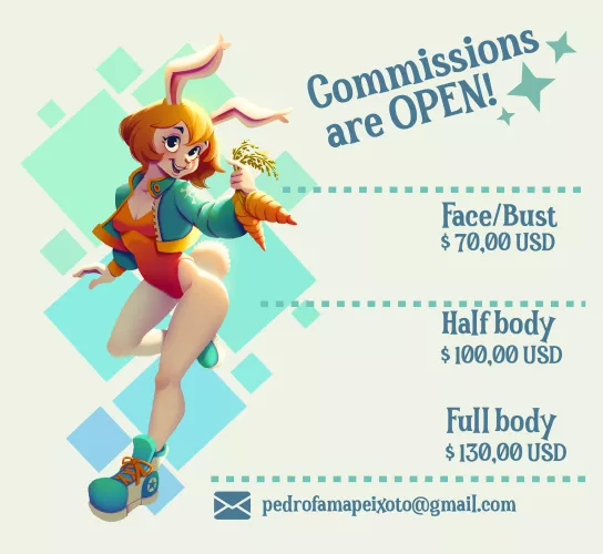 Im open for commissions this month! More info on DM or e-mail :D