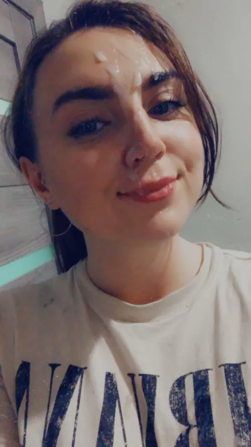 I'm so happy when every evening my lovely man makes my face look so beautiful😍✨❤