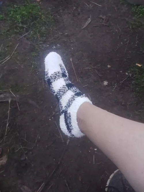 keep yourself warm this winter with my fuzzy socks❄