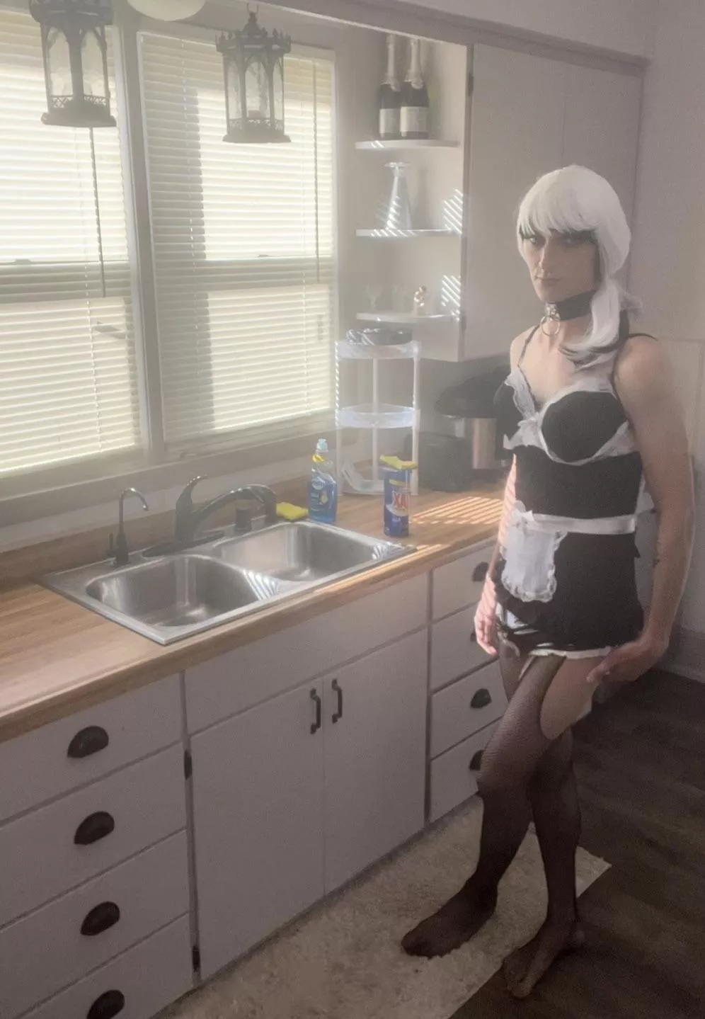 Maid slut put to work.