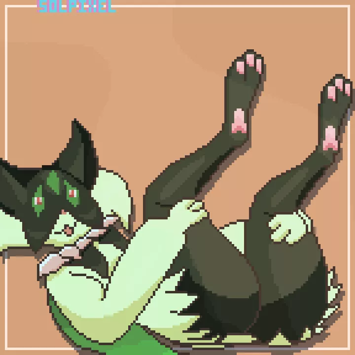 Meowscarada showing off the goods. Twitter:Solpixel