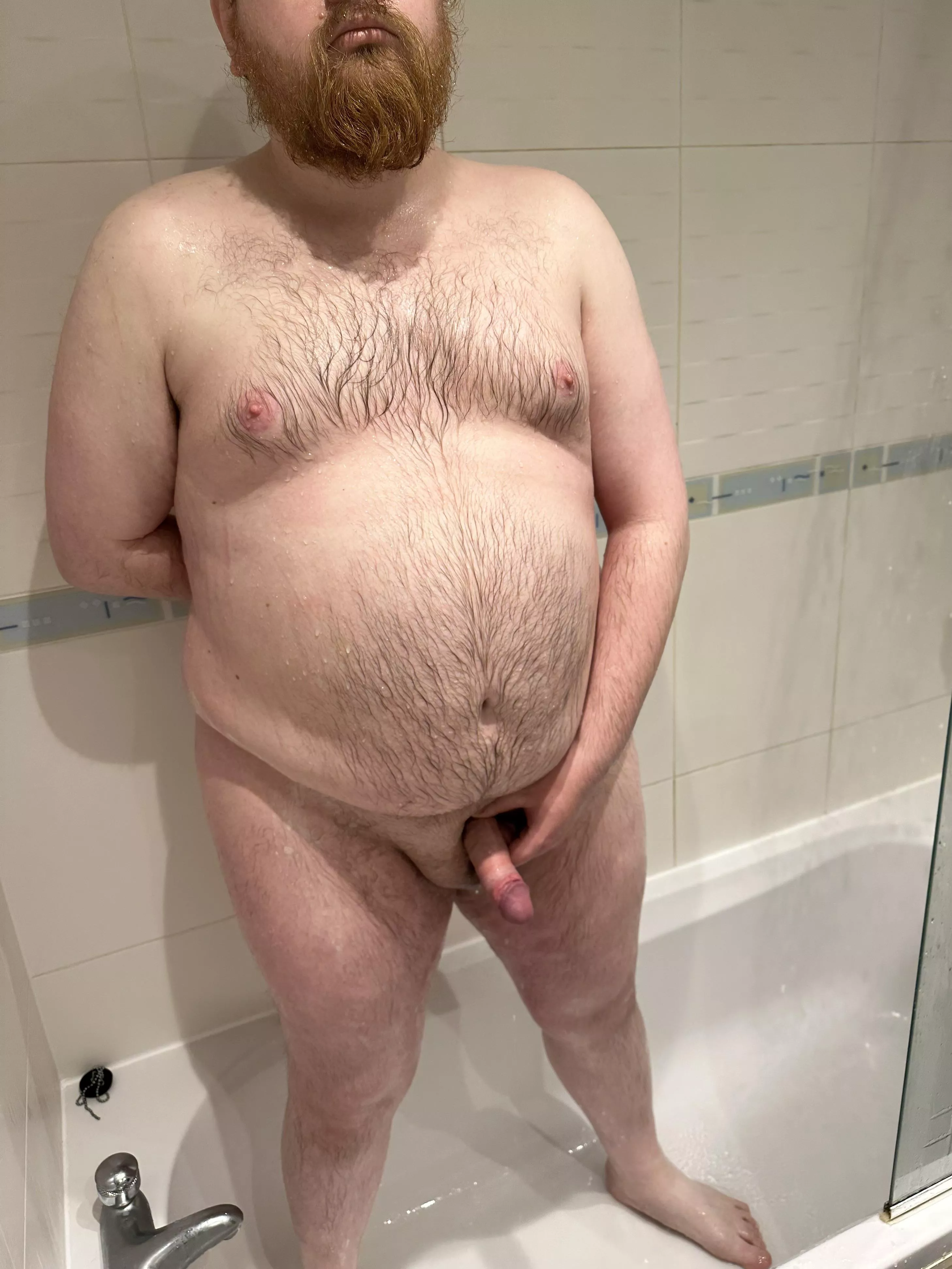 My shower was missing something this morning. You.