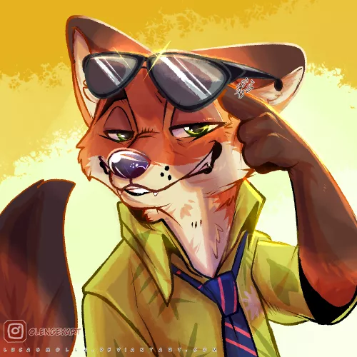Nick Wilde fanart (by Lengey/LucasMolla)