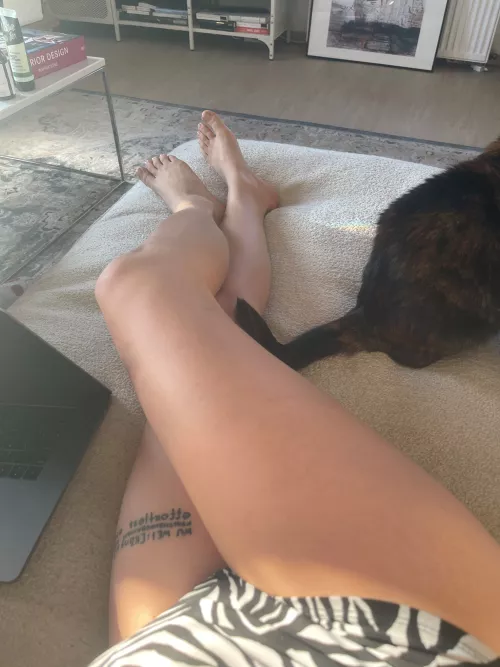 Playing with my feet, do you like?