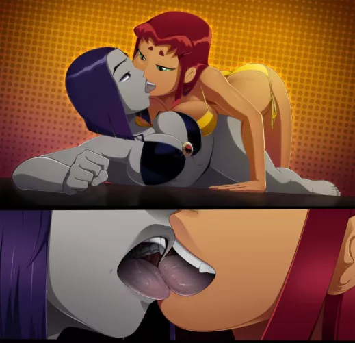 (ravenravenraven) raven and starfire