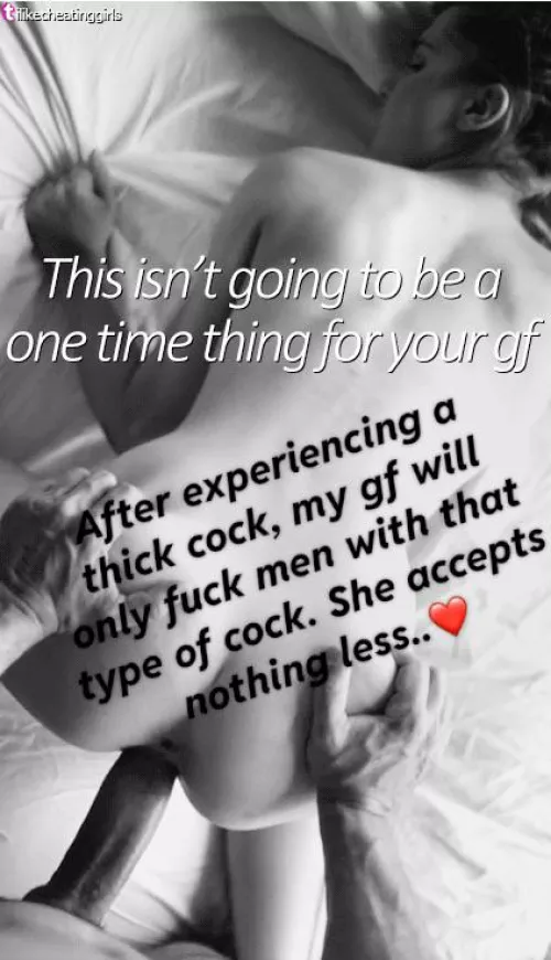 She only accepts thicker cocks
