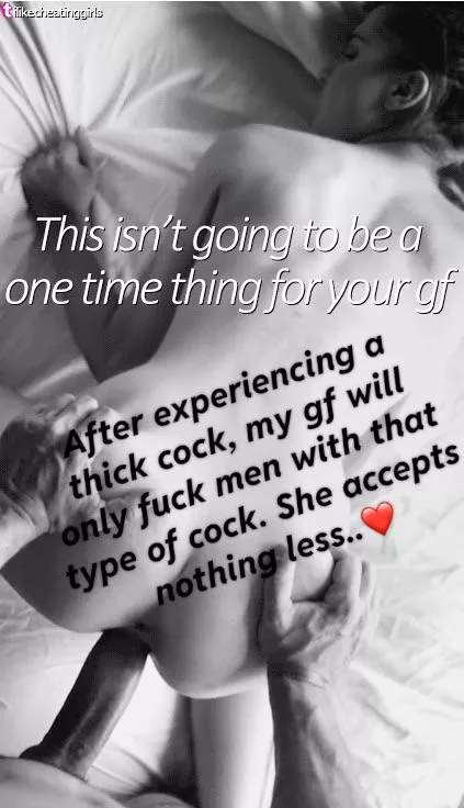 She only accepts thicker cocks