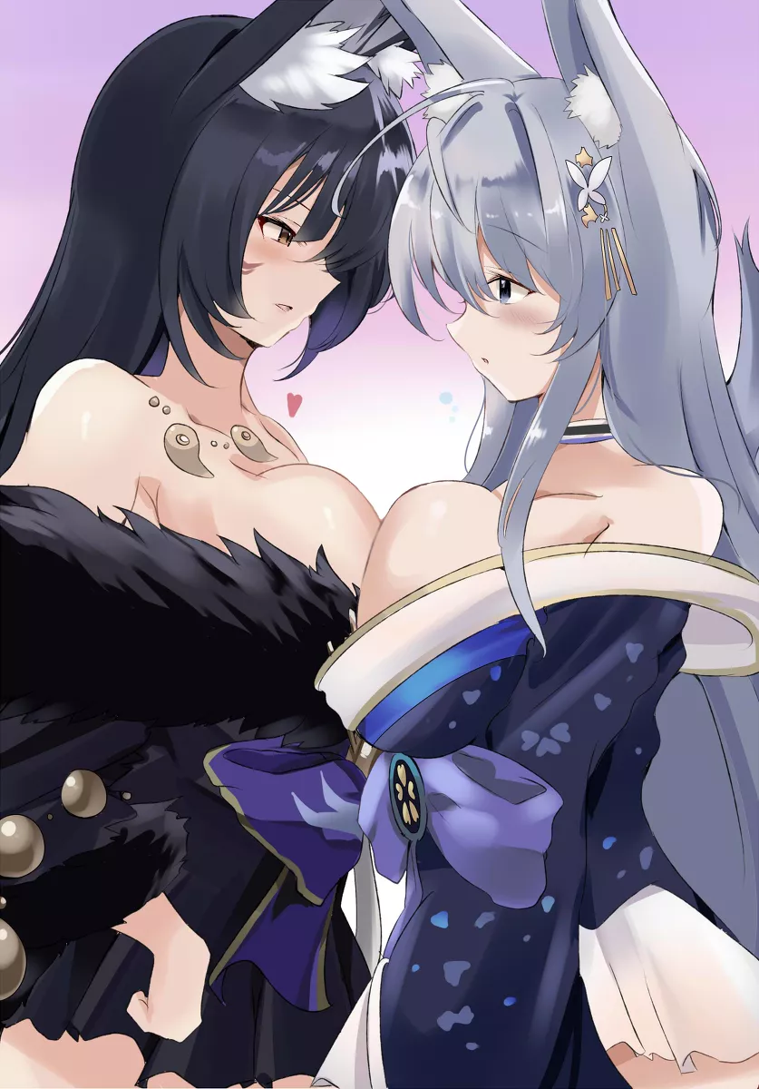 Sisterly Floof Confrontation [Musashi, Shinano]