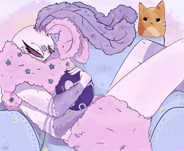 Sleepy moth (art by me 💕🌸)