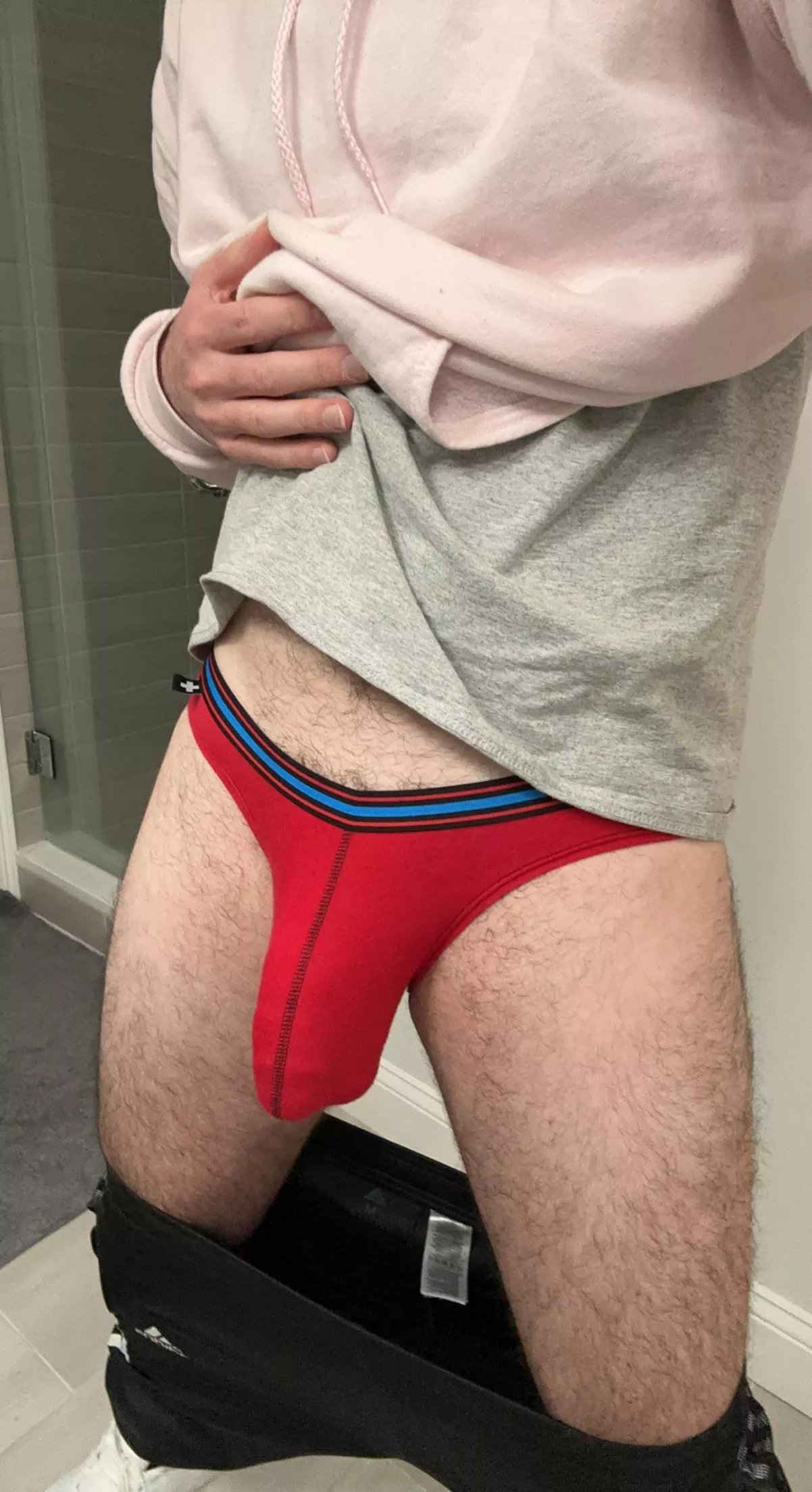 Some little red briefs today 😉
