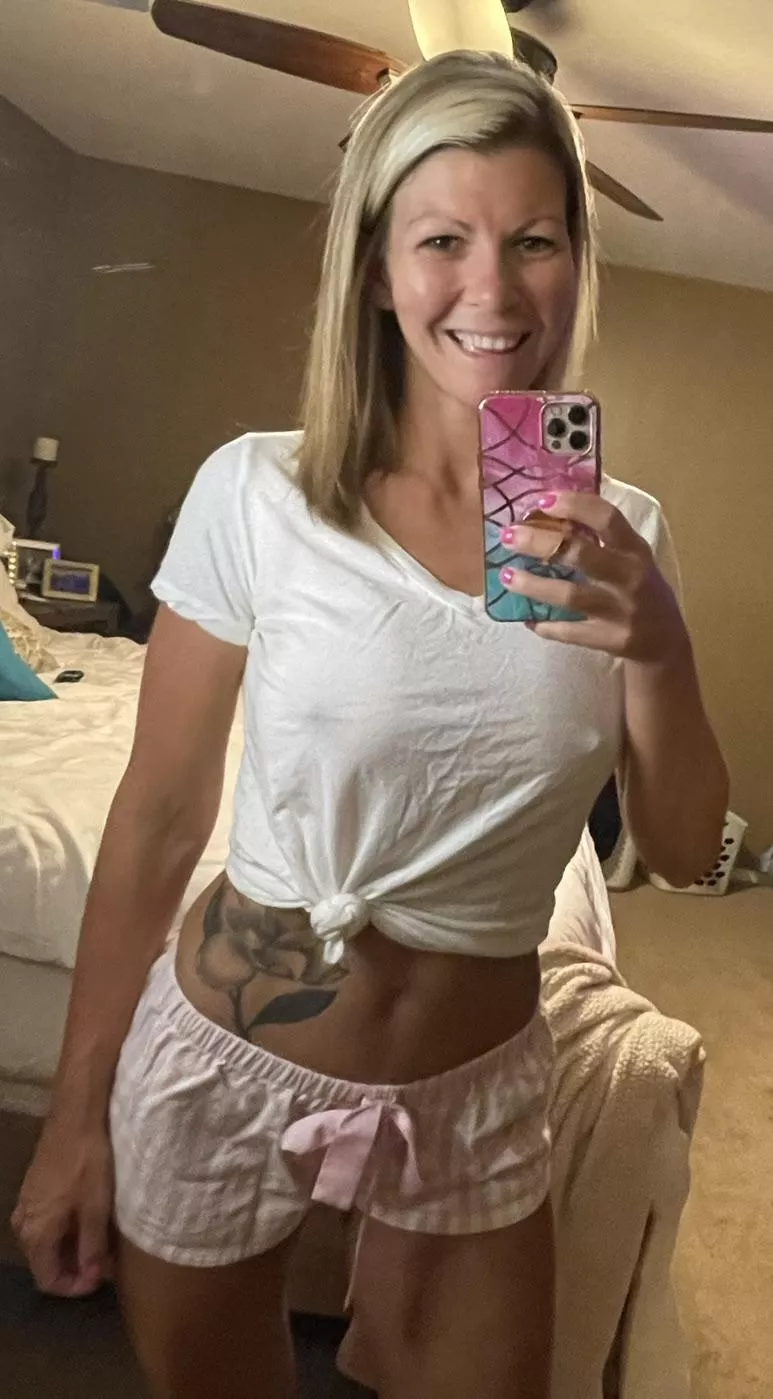 Sometimes going to bed like this helps get my bed all wet………