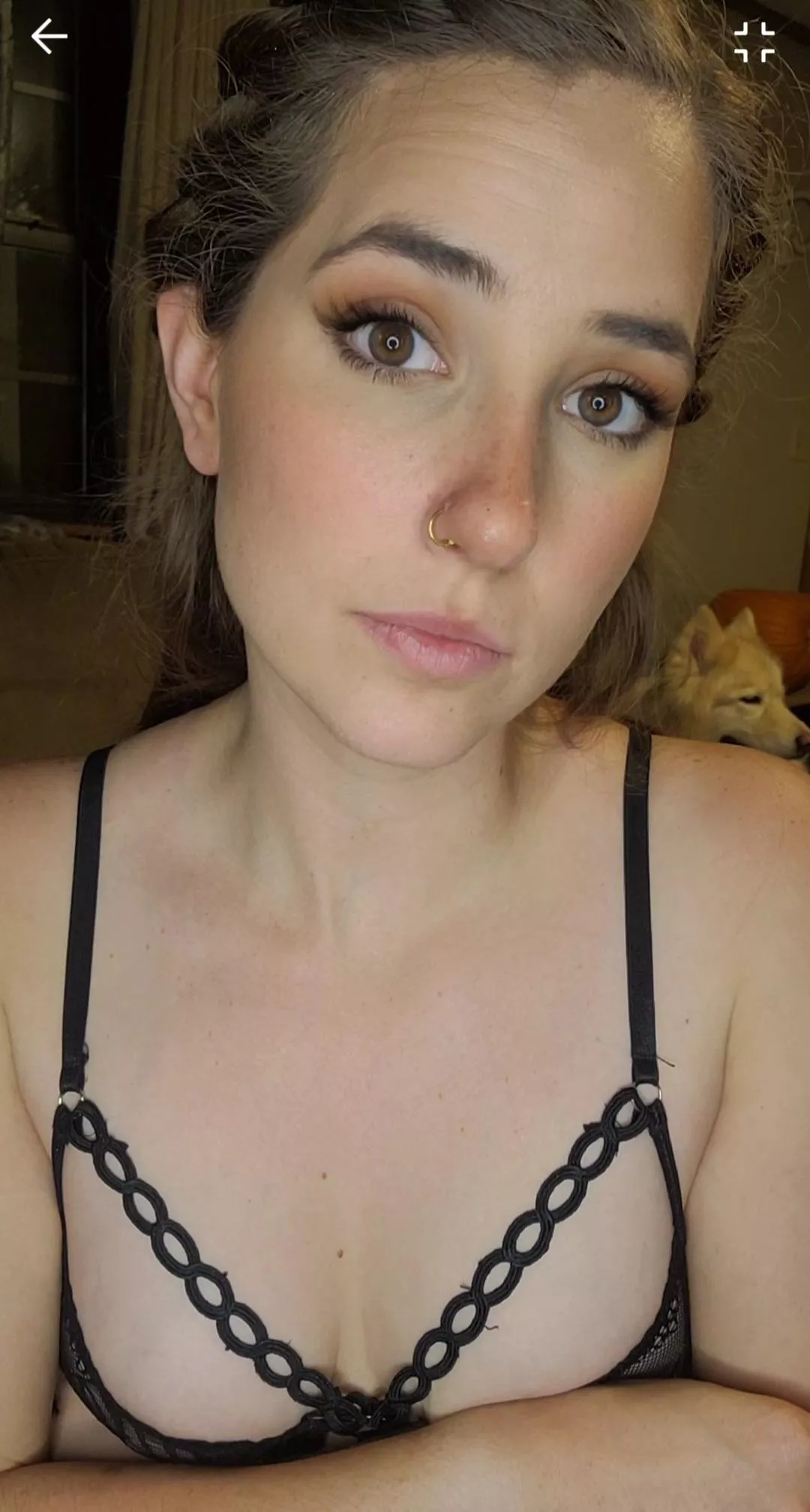 The doggo always gotta photo bomb