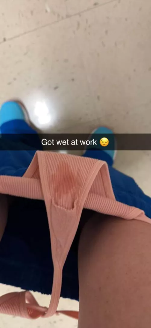 unprotected sex over lunch means wet panties under my scrubs all afternoon