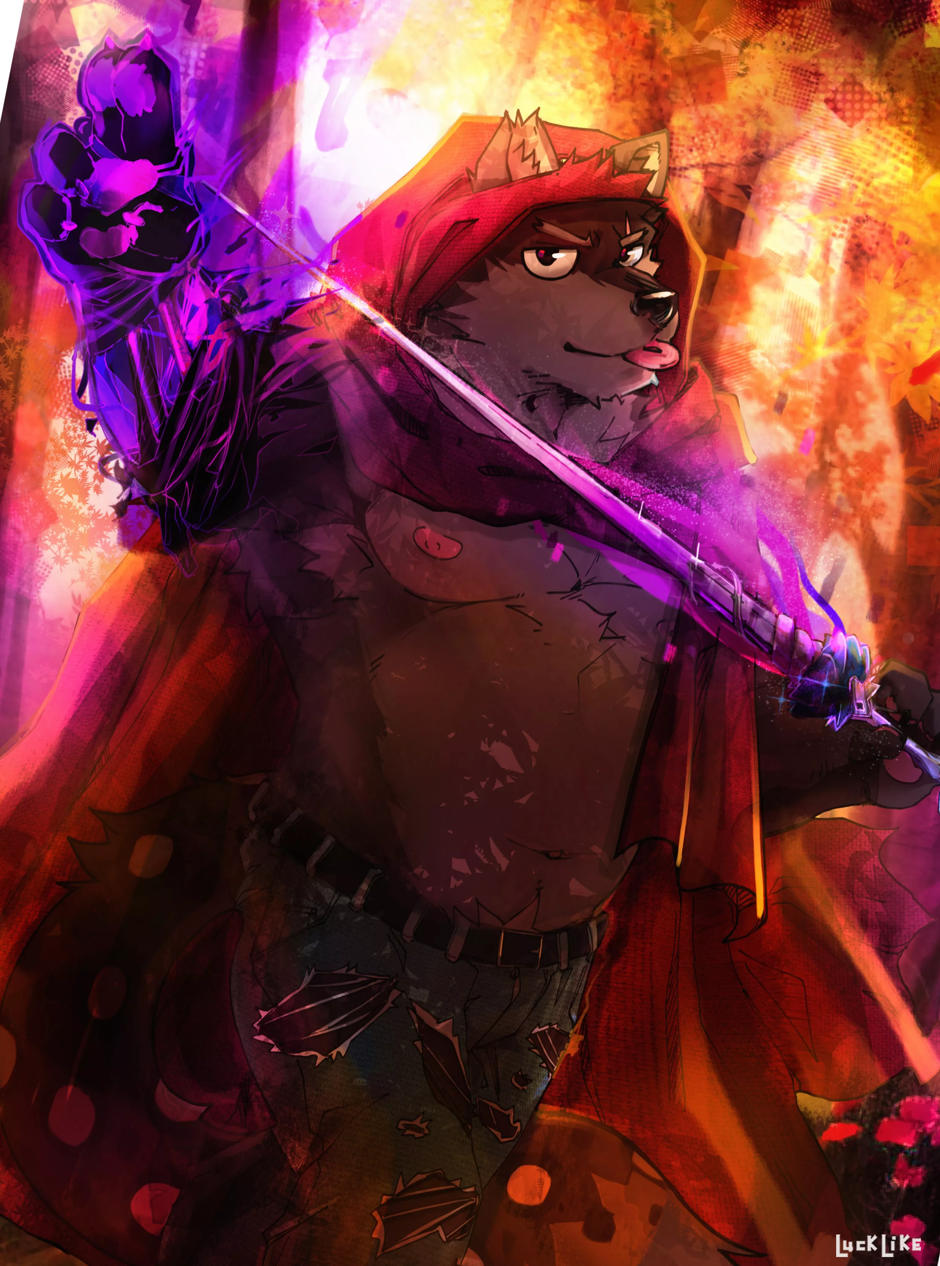 Walking in the forest! | comm by me | @Luck_Like_ on twitter